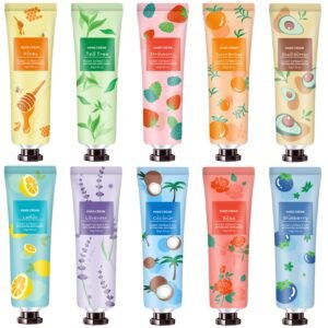 10 Pack Hand Cream for Dry Cracked Hands,Easter Basket Stuffers,Gifts for Women,Girls,Mothers Day Gifts,Teacher Appreciation Gifts,Natural Plant Fragrance Mini Hand Lotion Moisturizing Hand Care Cream