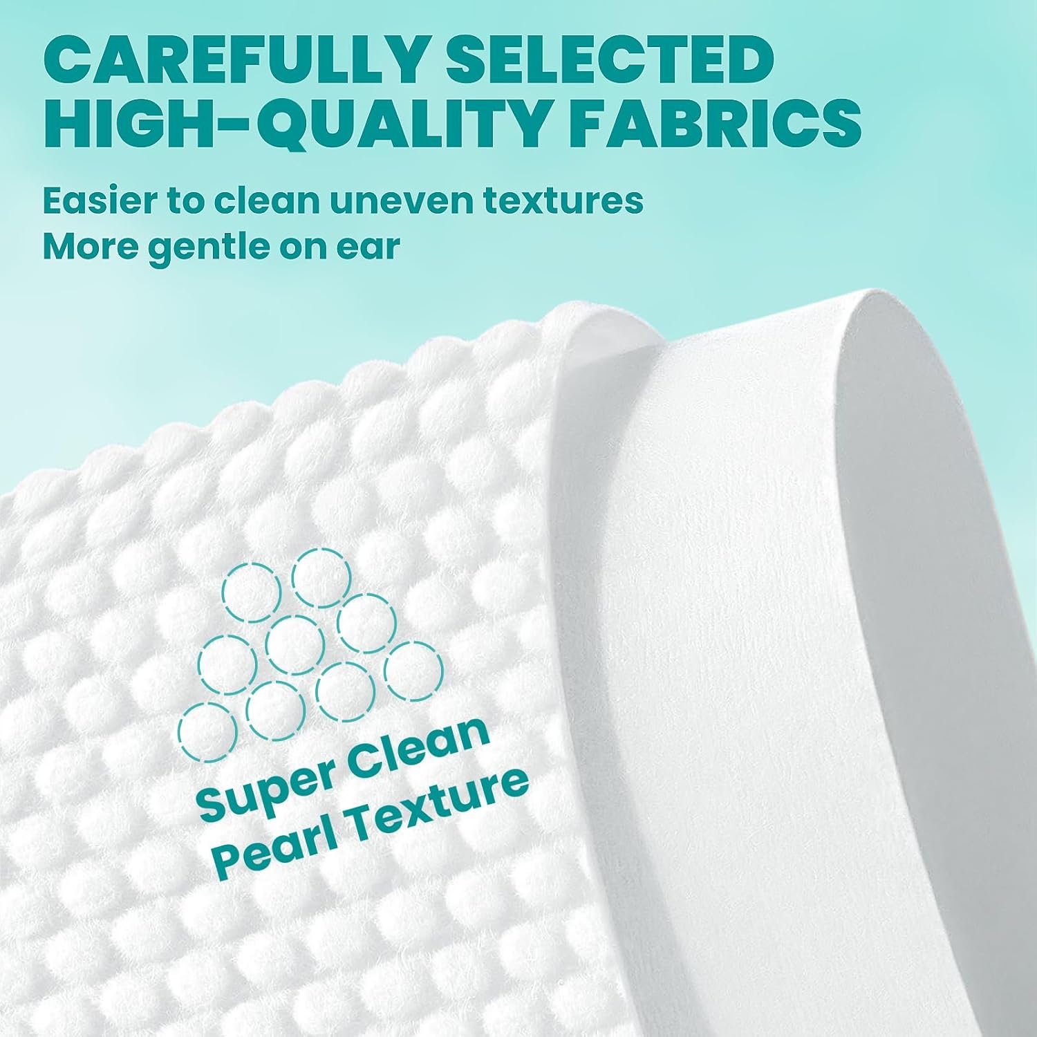 Ear Cleaner Finger Wipes 60 Counts, Dog Ear Cleaner, Grooming Kit Care for Dogs and Cats, Soft & Easy Otic Cleaning Pads, Remove Wax, Dirt & Stop Smelly, Itchy, Non-Irritating, Coconut Scent - Image 3