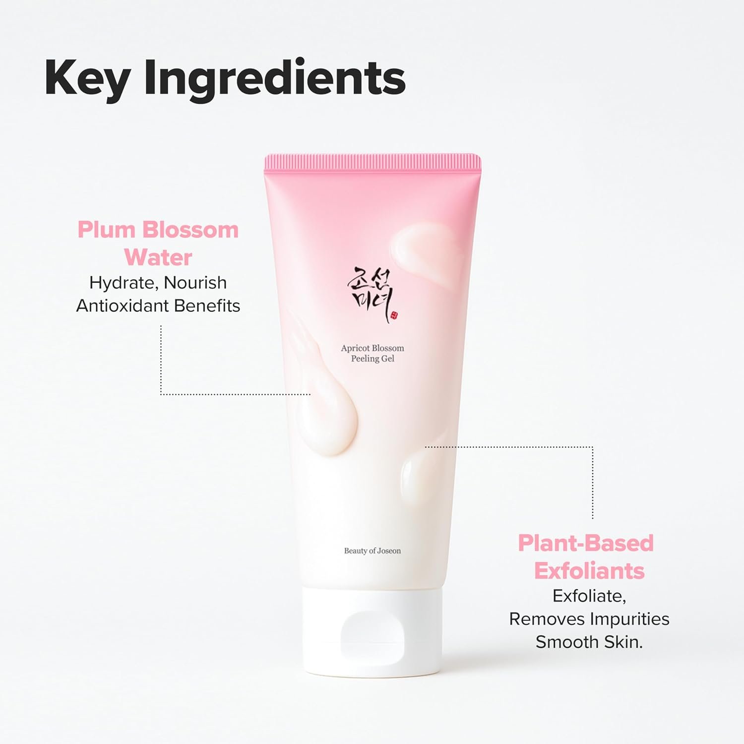 Beauty of Joseon Apricot Blossom Peeling Gel Soft Exfoliating Face and Body Scrub Dead Skin Cells Remover for All Skin Types, Korean Skincare for Men Women, 100ml, 3.38 fl.oz - Image 4