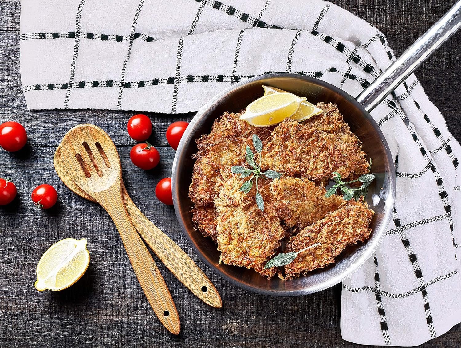 Utopia Towels - Kitchen Towels 12 Pack, 15 x 25 Inches, 100% Ring Spun Cotton Super Soft and Absorbent Linen Dish, Tea and Bar Towels Set, Black - Image 3