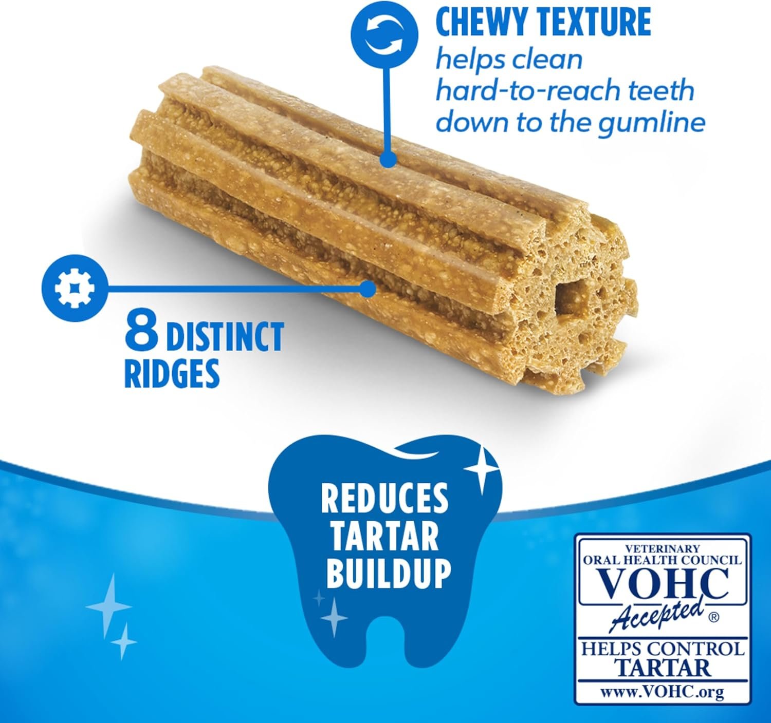 Purina DentaLife Made in USA Facilities Large Dog Dental Chews, Daily - 18 ct. Pouch - Image 3