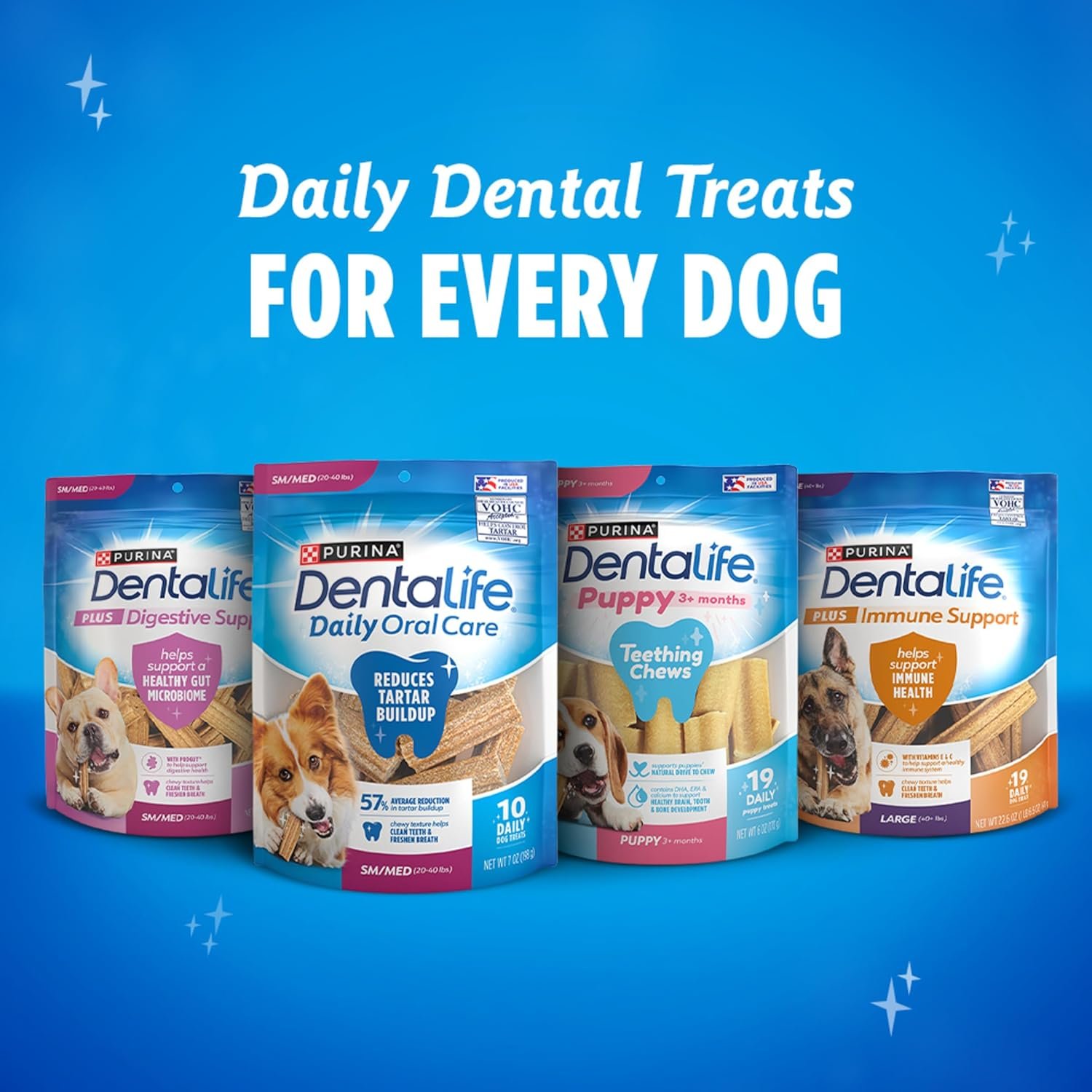 Purina DentaLife Made in USA Facilities Large Dog Dental Chews, Daily - 18 ct. Pouch - Image 4