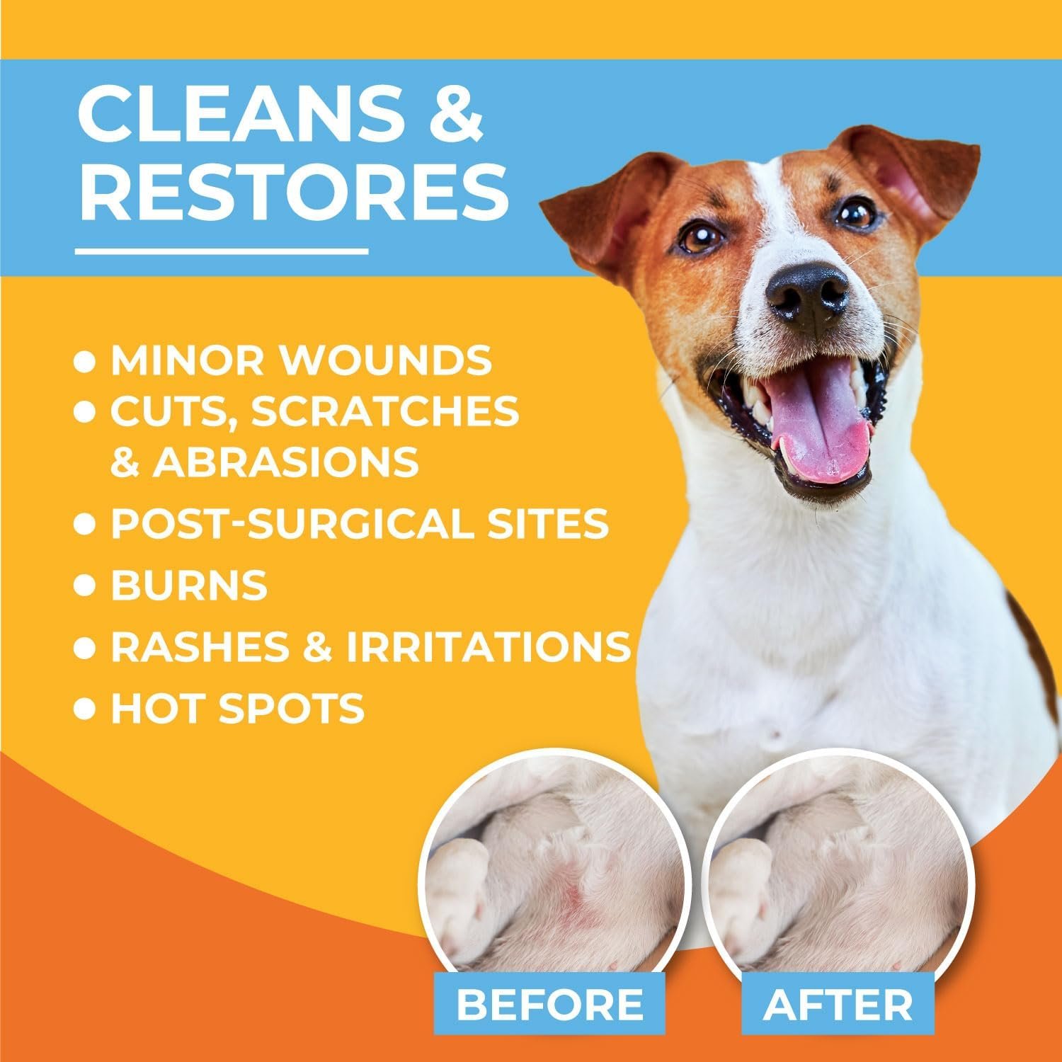 Skin & Wound Care Spray for Dogs & Cats – Lick-Safe Antiseptic Healing Aid, Itch Relief & Skin Repair Treatment for Hot Spots, Rashes, Cuts, Burns, & Irritation - Image 3