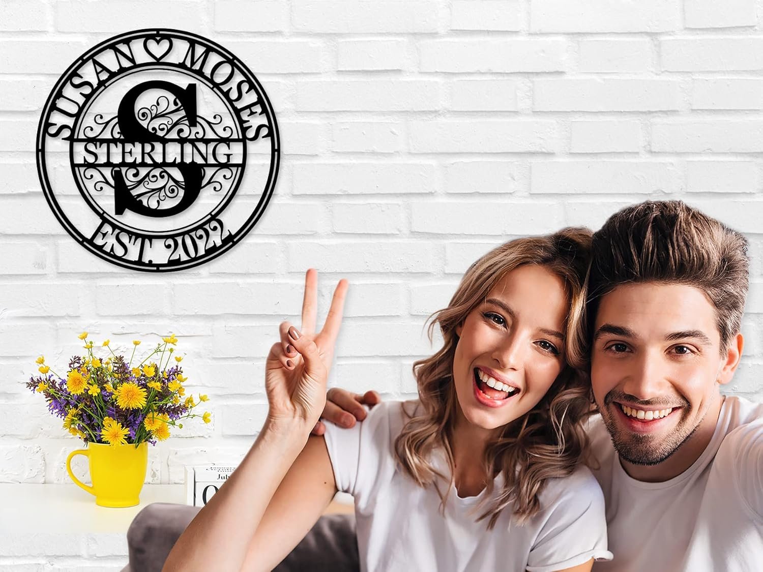 Personalized Metal Name Signs - Custom Last Name Signs for New Home, Wedding Gifts - Image 8