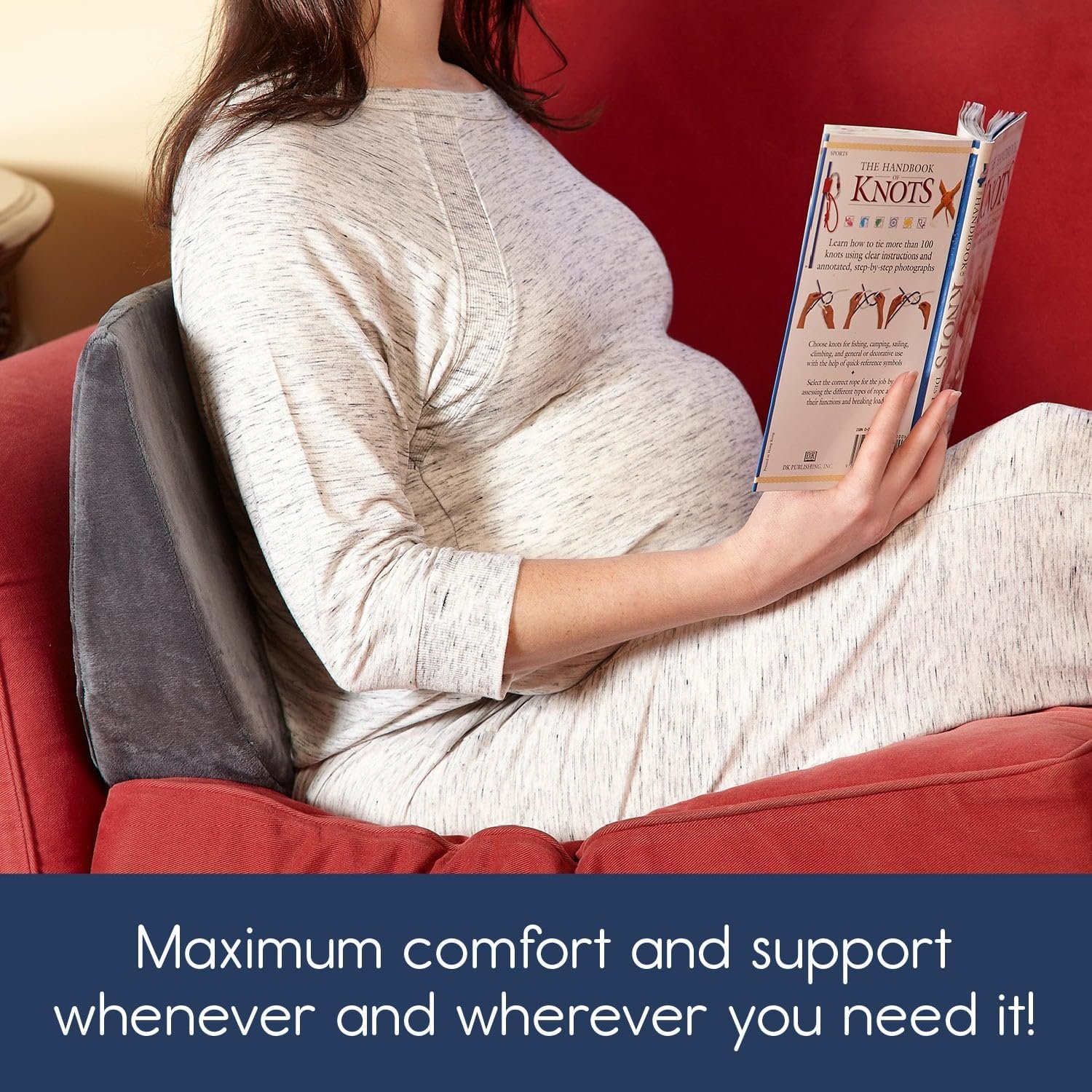 Hiccapop Pregnancy Pillow Wedge for Belly Support - Maternity Wedge Pillow - Belly Wedge Pillow - Pregnancy Wedge Pillows Support Body, Legs, Back, Knees - Image 3