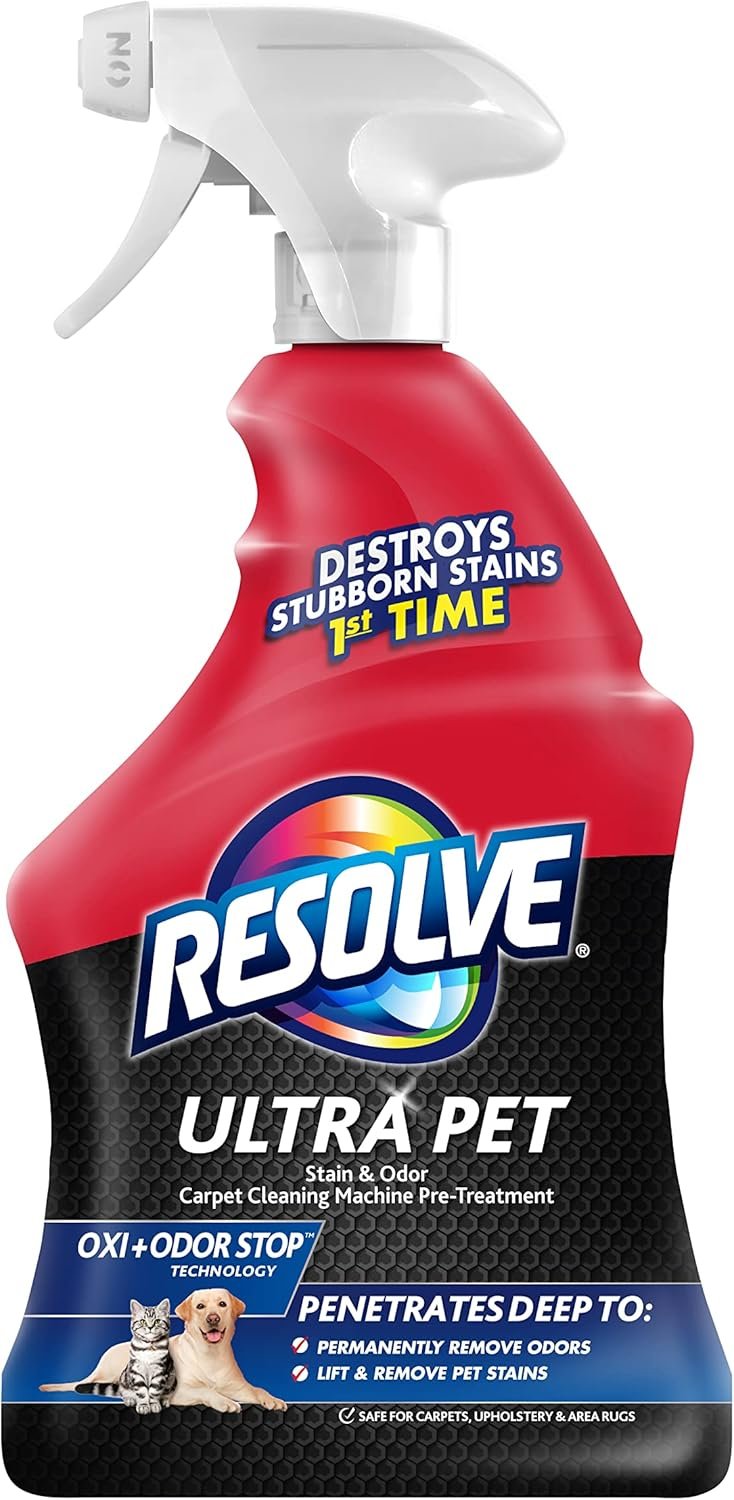 Resolve Ultra Pet Carpet Cleaner Spray – for Removal of Pet Stains & Odors, 32oz - Image 3