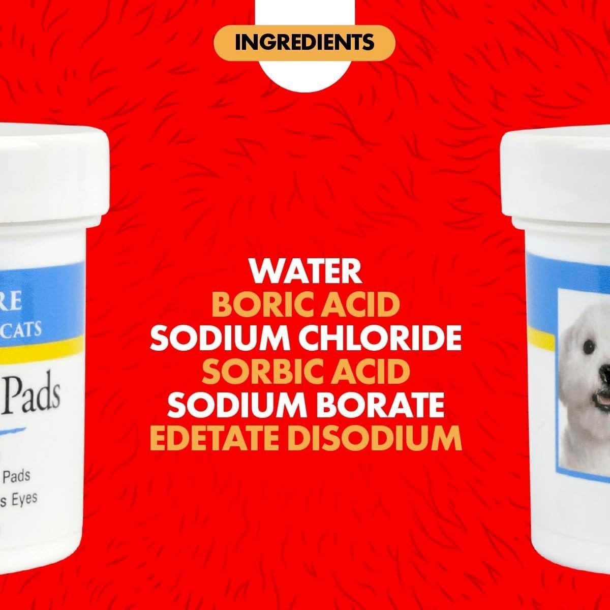 Miracle Care Eye Wash Pads, 90 Single Use Pre-Soaked Pads to Gently Clean and Soothe Dog and Cat Eyes; Non Stinging Formula to Remove Eye Debris - Image 4