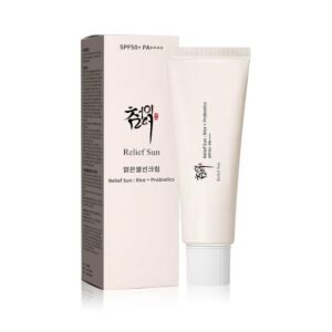 Organic Korean sunscreen SPF50+, PA++++ Riceand Probiotics | Korean Skin Care Solution for All Skin TypesNourishing Skin Protection and UV Def