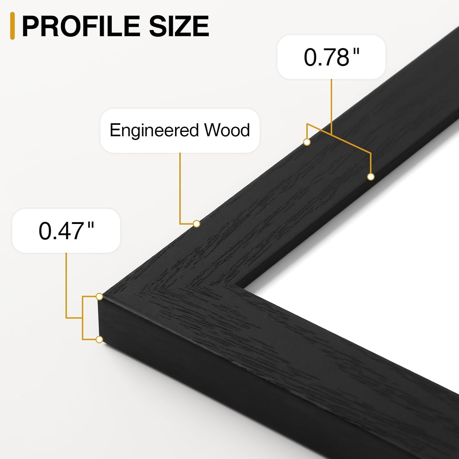 Vittanly 15 Pack Picture Frames Collage Wall Decor for Mounting or Tabletop Display, Gallery Frame Set for Family, Multi Sizes Including 3pcs 8x10, 6pcs 5x7, 6pcs 4x6, Black - Image 4