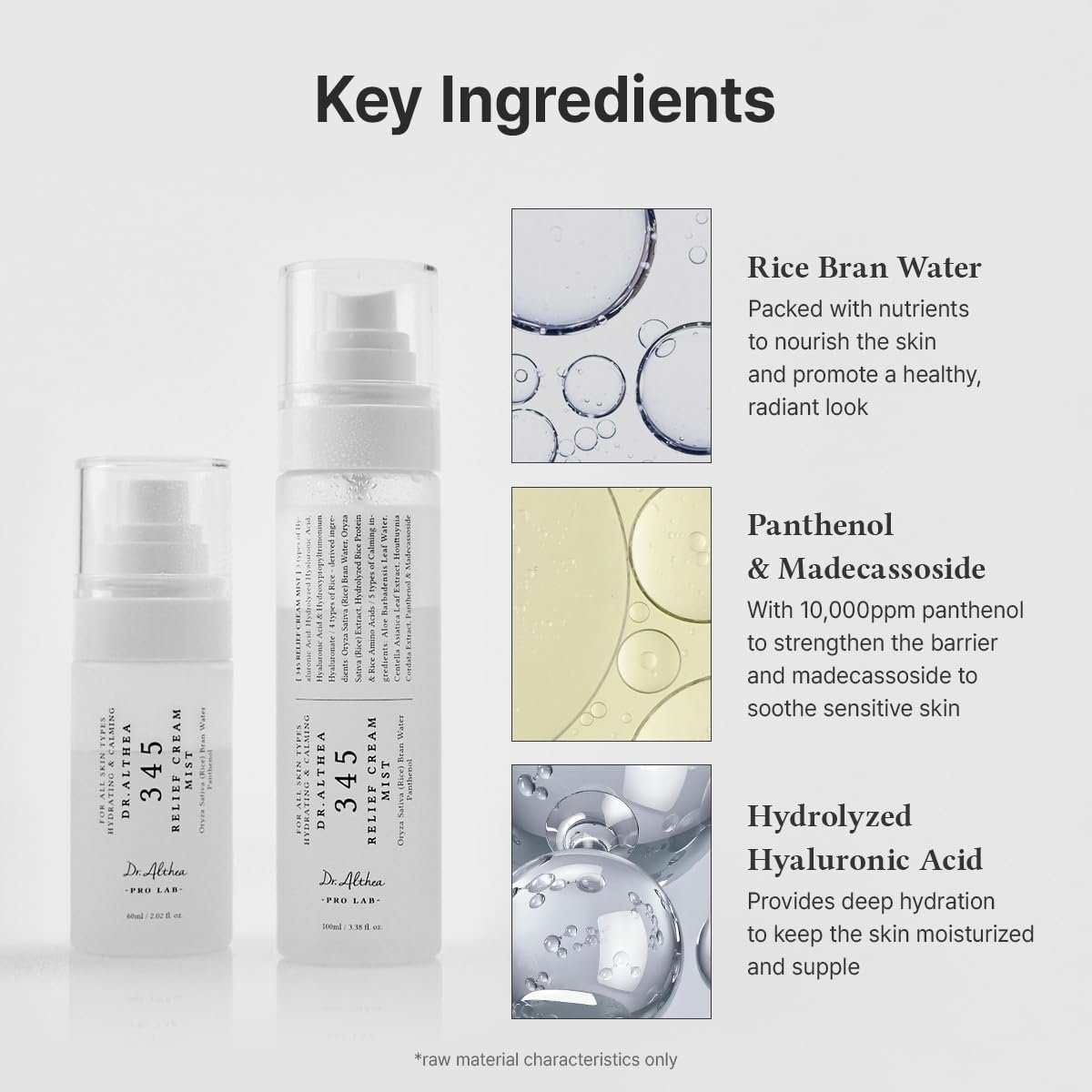 Dr.Althea 345 Relief Cream Mist | Hydrating Facial Mist with Rice Extract | Soothing Care for Sensitive Skin | Vegan Korean Skincare, 3.38 Fl Oz - Image 3