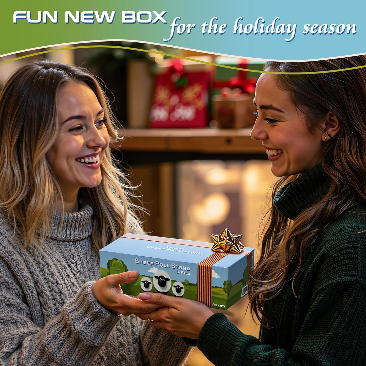 VELENTI Sheep Toilet Roll Holder, Free Standing Bathroom Set, 3D Printed, Funny Hilarious Black Sheep Loo Roll Holder, Tissue Paper Storage, Cute Bathroom Decor, X3, Set of 3 - Image 6