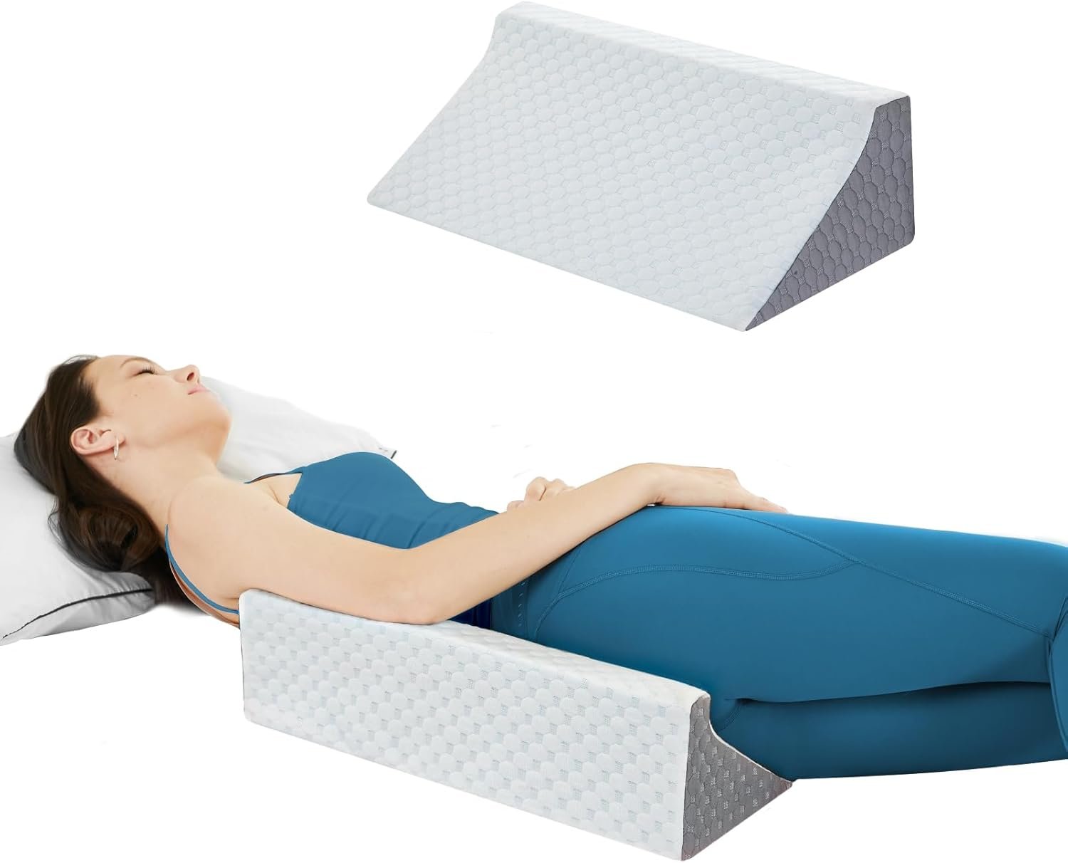 Wedge Pillow for Sleeping, Side Sleeper Body Back Positioners for Back Pain, Preventing Bedsores, After Surgery, Pregnancy Support, Ankle Support, Bed Wedge Pillow for Side Sleepers - Image 3