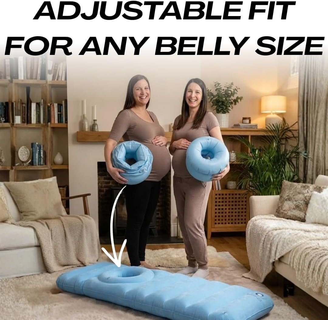 EasyR - Pregnancy Pillow with Belly Hole - Inflatable Pillows for Pregnant Women - Wedge Body Sleeping Mom Maternity Stomach - Pool Bed Float Mattress Back Pain Relief Support Momcozy Full Medcline - Image 6