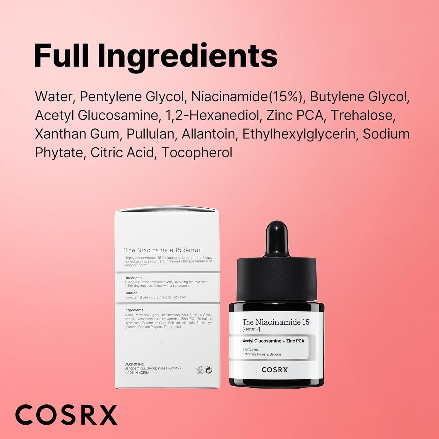 COSRX 15% Niacinamide Face Serum, 0.67 fl oz, Pore Minimizer Serum for Face, Even Skin Tone, Korean Skin Care - Image 3
