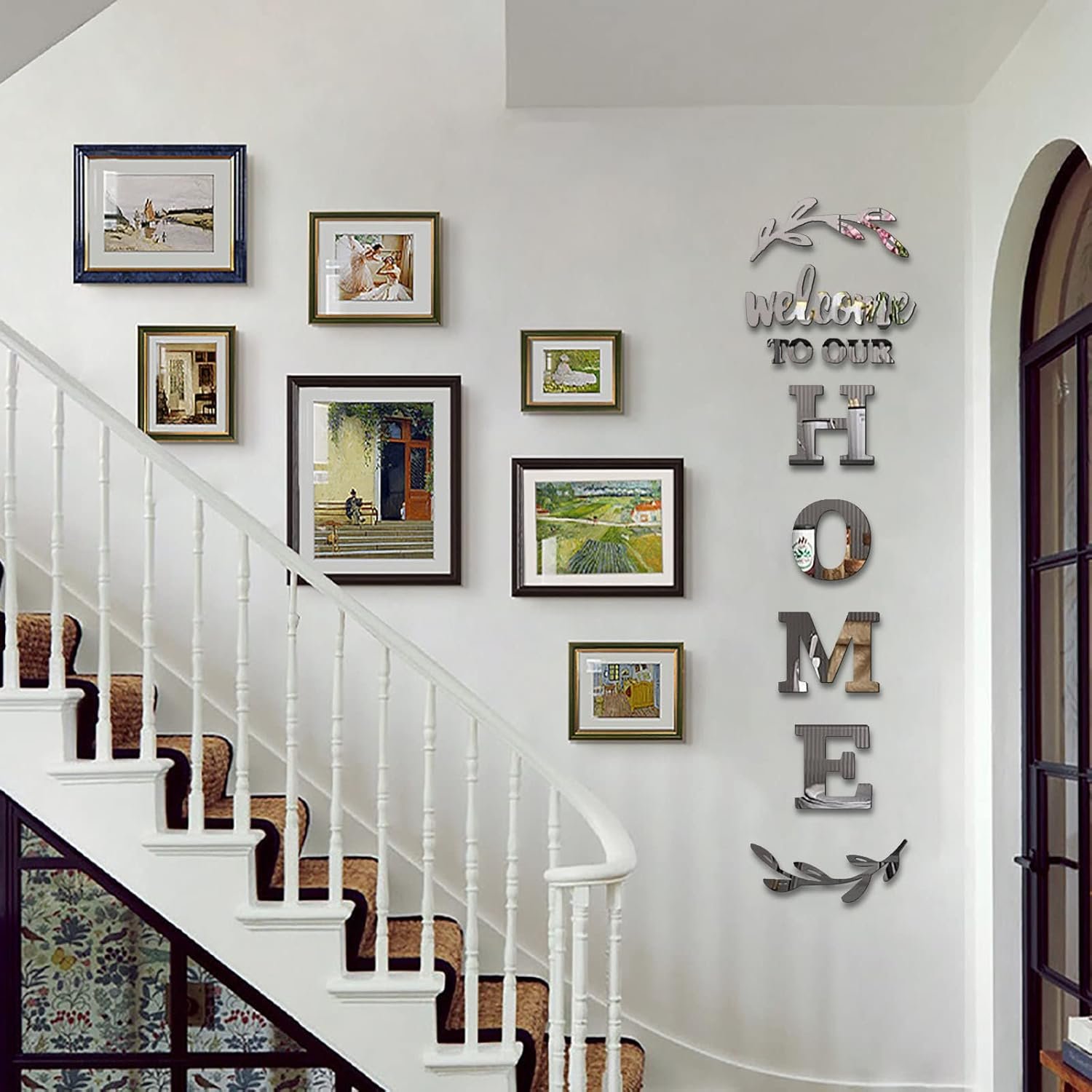 Home Wall Decor Welcome to Our Home Letter Signs - Acrylic Mirror Stickers for Living Room Bedroom Decor - Wall Decorations - Image 3