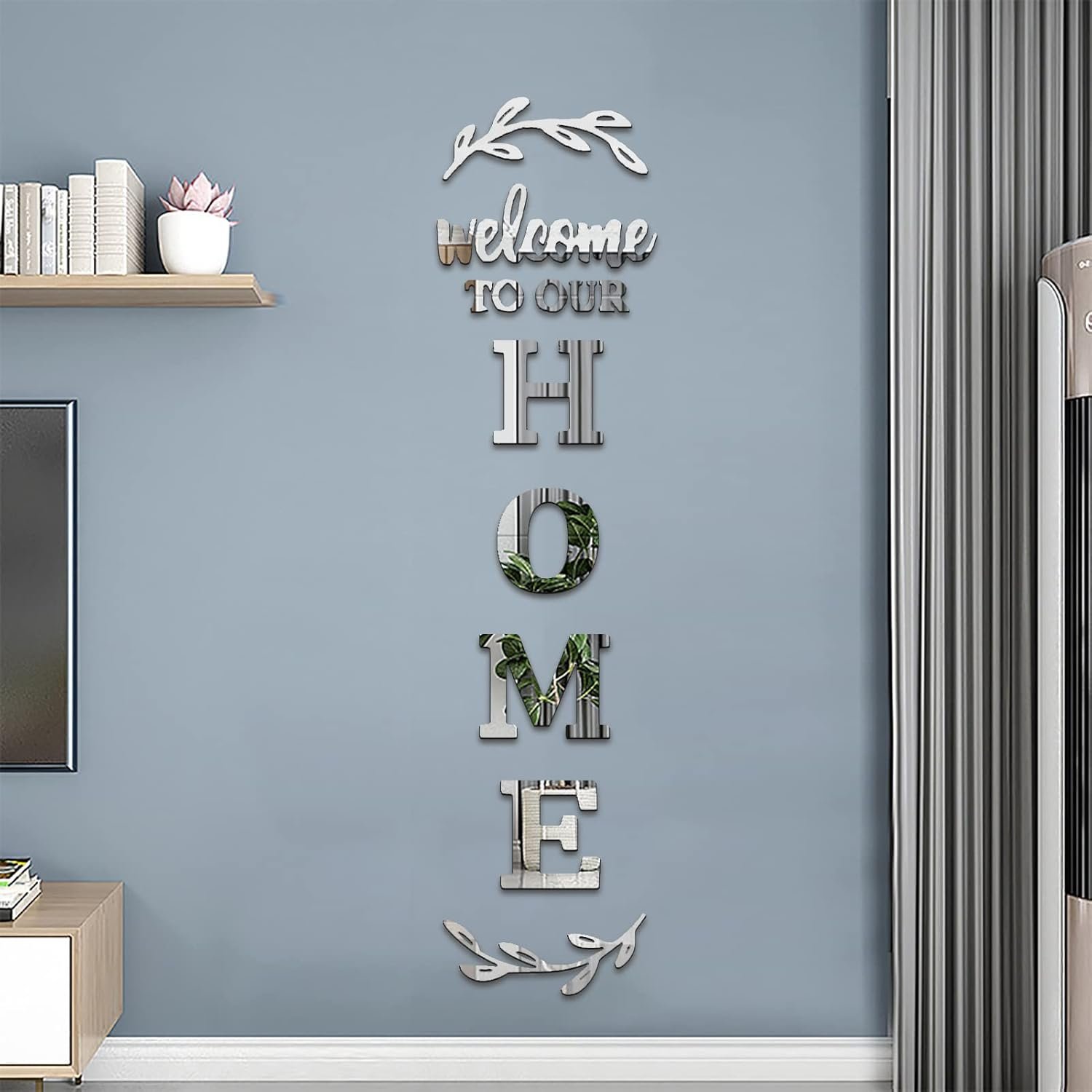 Home Wall Decor Welcome to Our Home Letter Signs - Acrylic Mirror Stickers for Living Room Bedroom Decor - Wall Decorations - Image 5