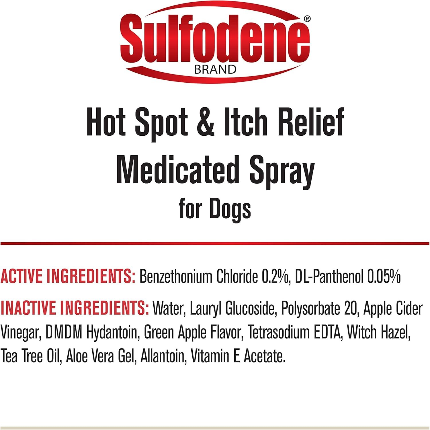 Sulfodene Hot Spot & Itch Relief Medicated Spray for Dog 8oz - Image 3