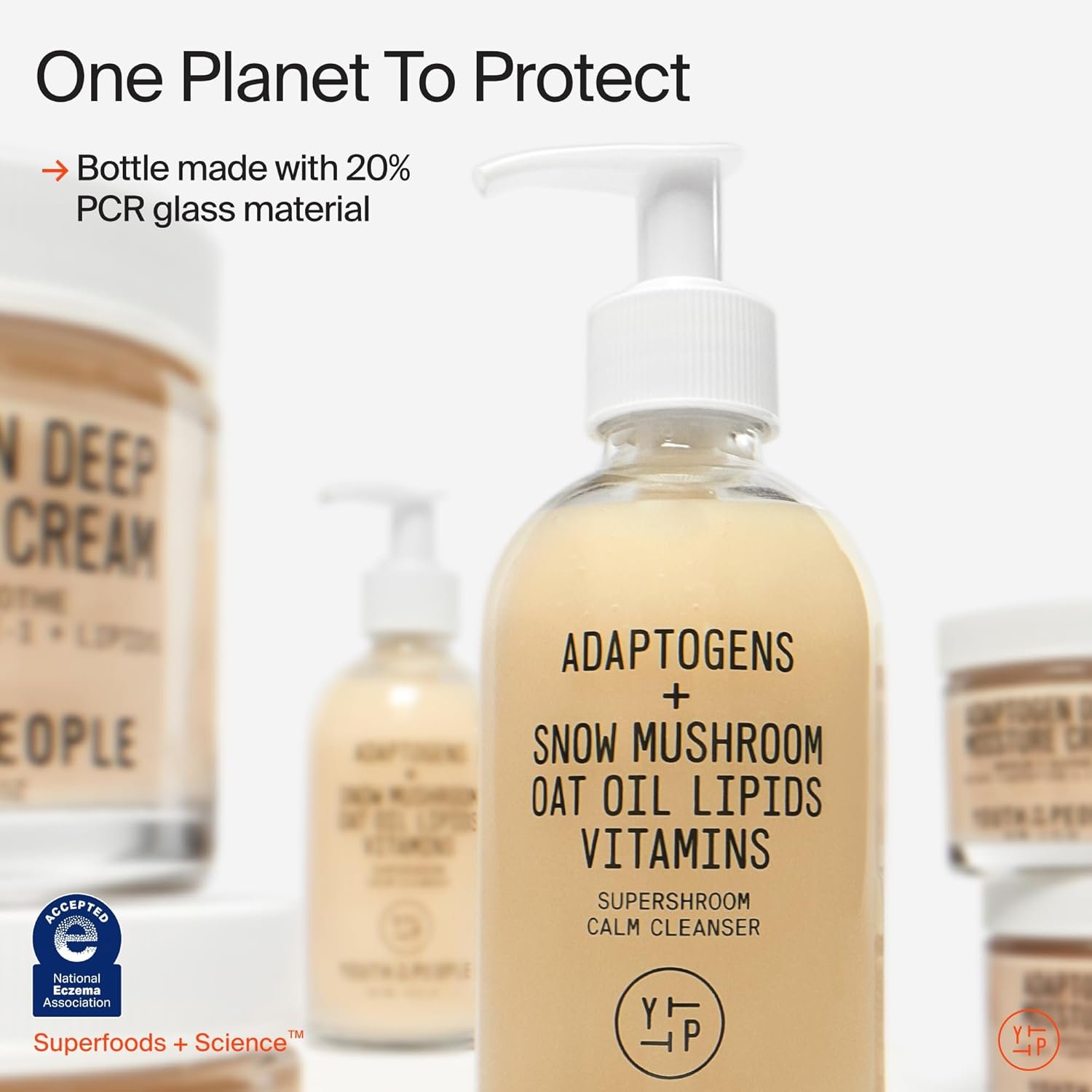 Youth To The People Supershroom Facial Cleanser - Adaptogens + Snow Mushroom Oat Oil Lipids Vitamins Face Wash, Nourishing Makeup Remover for Dry + Sensitive Skin, Soothes Redness - Image 6