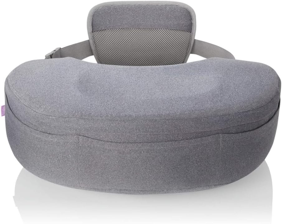 Frida Mom Nursing Pillow, Adjustable Breastfeeding Pillow for Mom & Baby Comfort with Back Support, Customizable Wrap Around Waist Strap, and Pockets for Heat Relief - Image 3