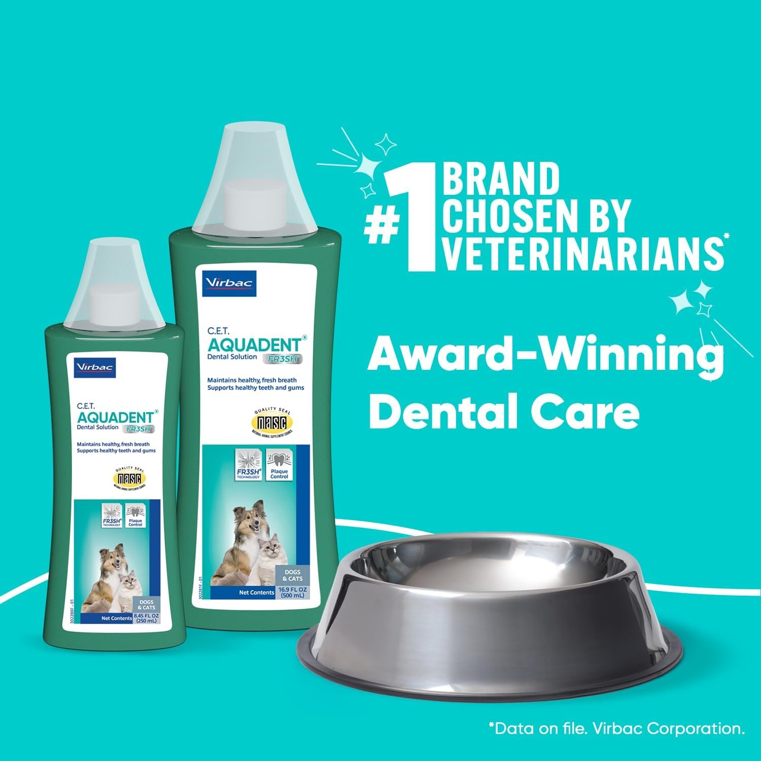 Virbac C.E.T. Aquadent Dental Solution for Dogs and Cats (250 ml) - Image 3