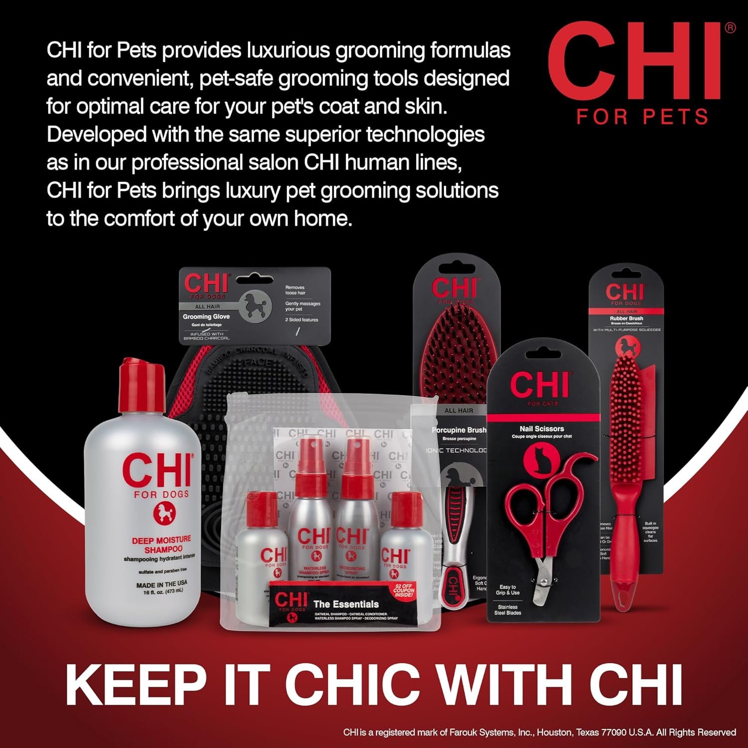 CHI for Dogs Gentle 2-in-1 Shampoo and Conditioner - Softening and Cleansing Formula for Puppies and Adult Dogs - pH Balanced Dog Wash for All Coat Types - 16 Fl Oz - Image 8