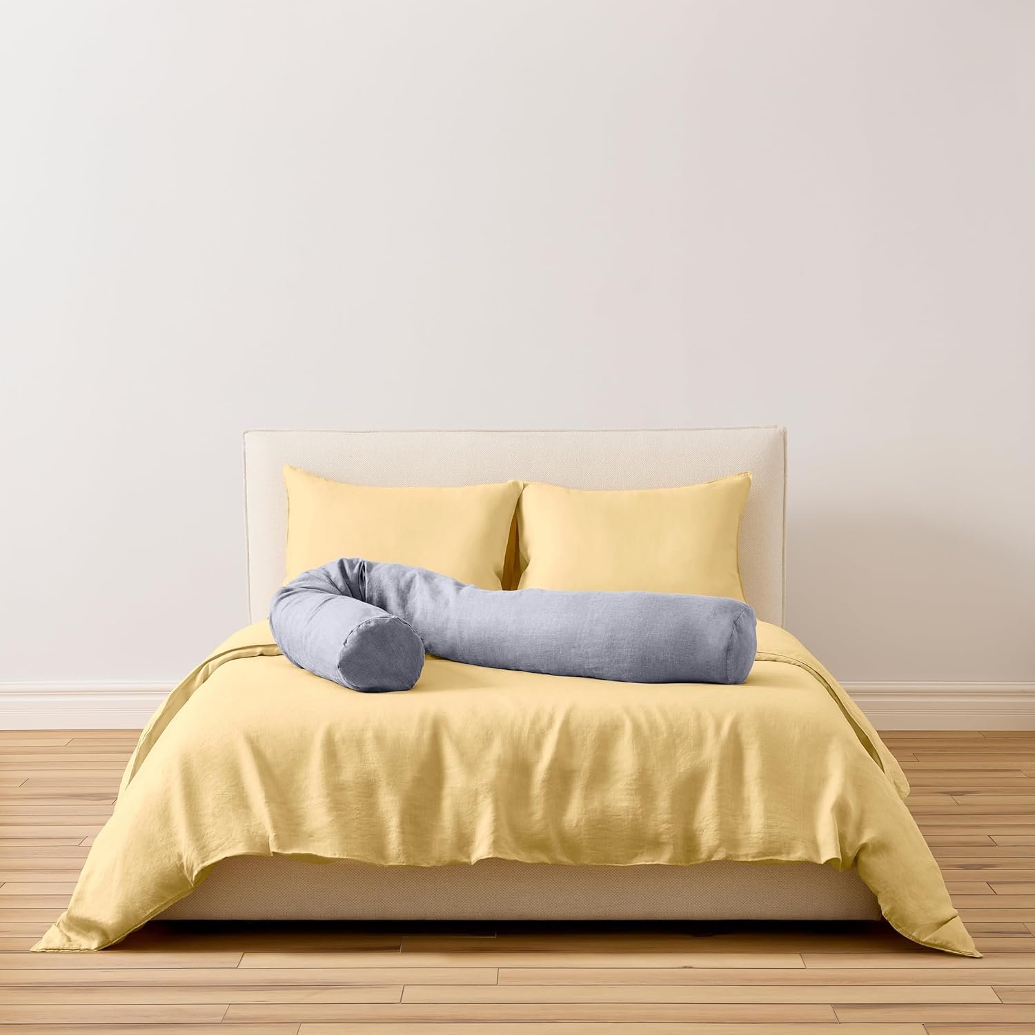 Buffy Wiggle Pregnancy Pillow – Full-Body Support, Plush Tie-able Design, Eucalyptus Lyocell Cover, Recycled Fill - Image 5