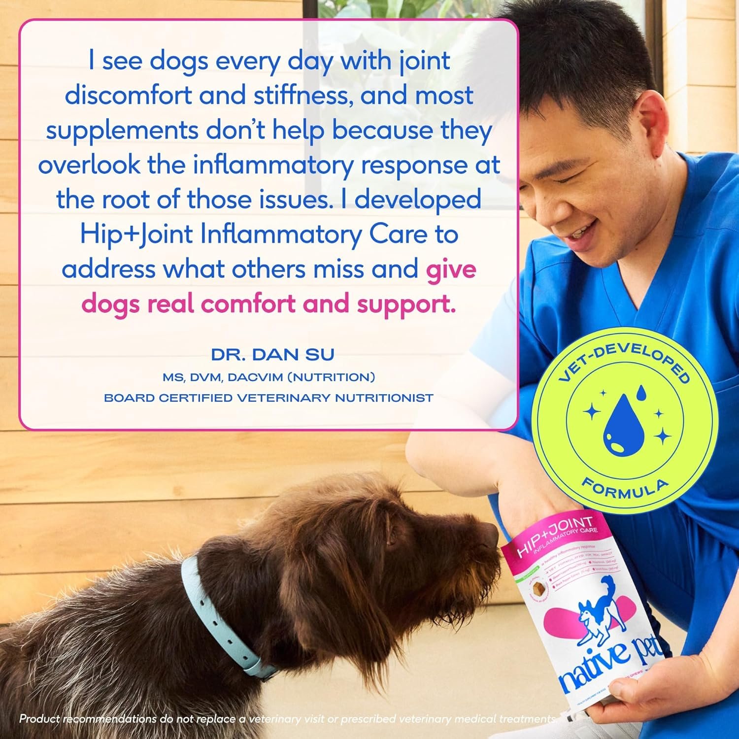 Native Pet Pain Relief for Dogs - Collagen for Dogs Promotes Joint Health, Reduce Inflammation & Stiffness - Senior Pup Joint Supplement - Natural Pain Reliever for Active & Aging Pets - 30 Chews - Image 6