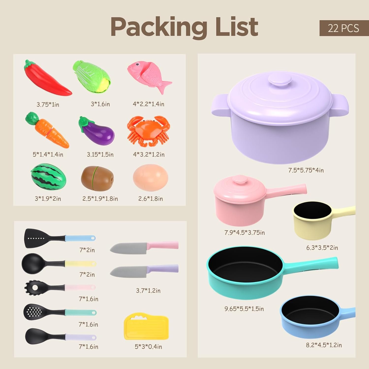 GILOBABY Kids Play Kitchen Accessories - Complete Cooking Toy Set with Pots, Pans & Utensils for Toddlers 1-3, Learning Educational Pretend Play Gift for Girls (Pink) - Image 5