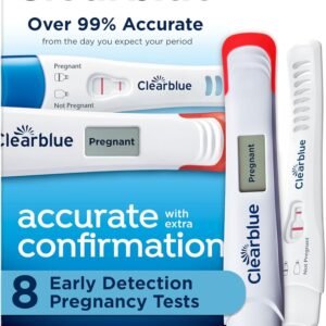 Clearblue Early Pregnancy Test Kit, at-Home Pregnancy Test Kit for Women, hCG Hormone Pregnancy Tests with Easy-to-Read Results, 10 Tests