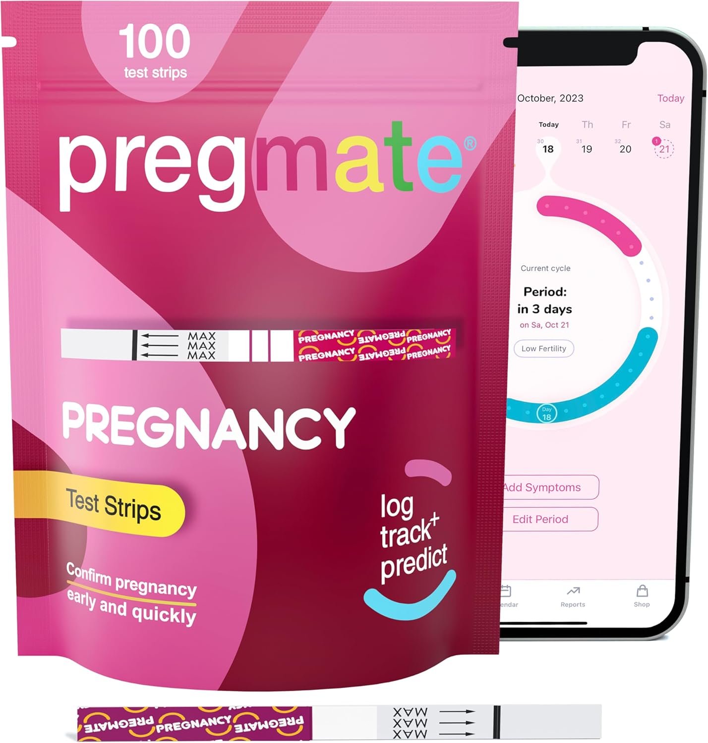 Pregmate 100 Pregnancy Test Strips (100 Count) - Image 3