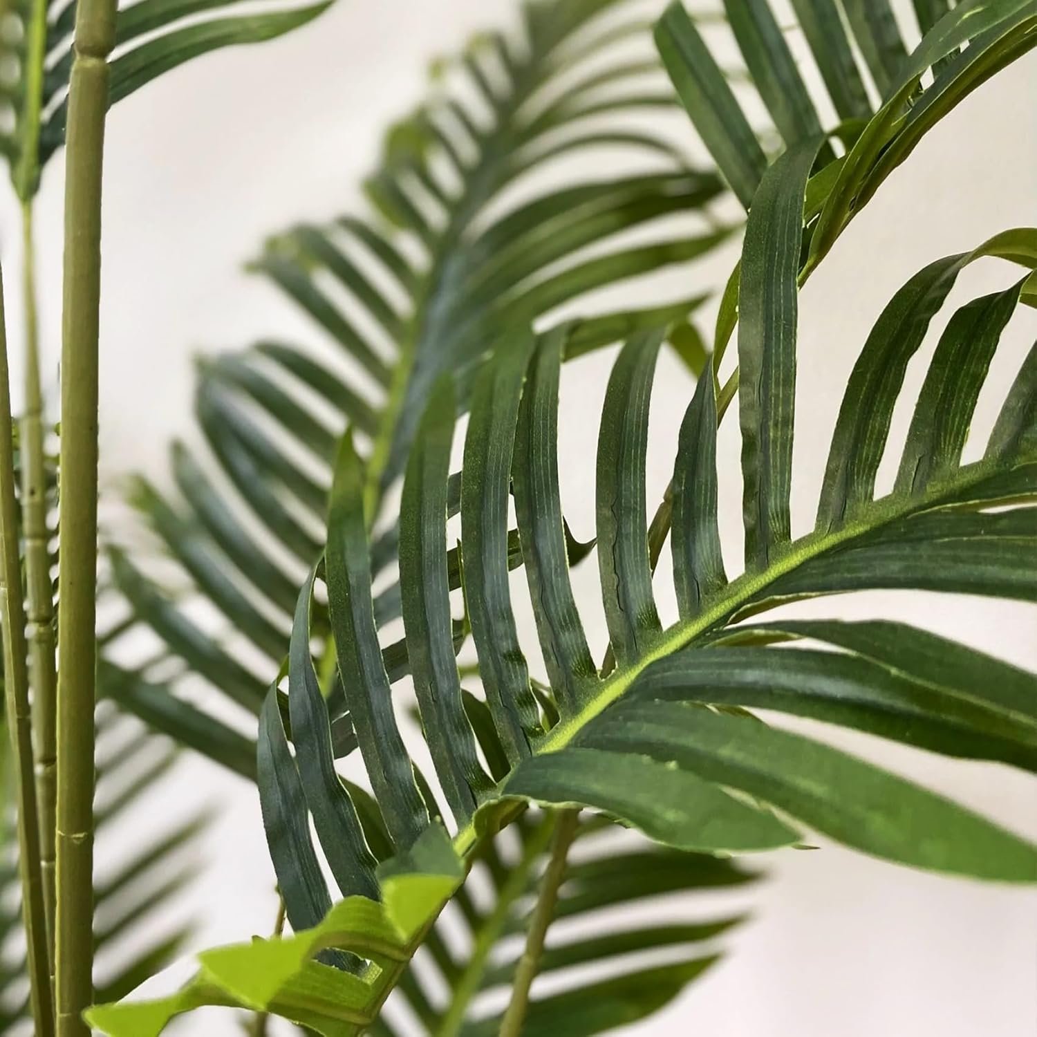 6ft Tall Artificial Areca Palm Trees – Set of 2 | 19-Trunk Real Touch Fake Palm with Natural Moss & Pot | Lifelike Faux Plants for Home, Office, or Patio Indoor/Outdoor Decor - Image 2