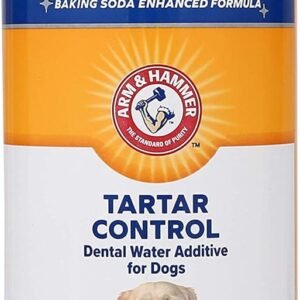 Arm & Hammer Dog Water Additive for Dental Care - Bad Breath Eliminator for Dogs & Dog Breath Freshener - Dog Tooth Plaque Cleaner & Dog Tartar Remover - 16 Fl Oz Dental Rinse for Dogs - Package of 1