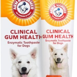 Arm & Hammer for Pets Clinical Care Enzymatic Toothpaste for Dogs | Soothes Inflamed Gums | Dog Toothpaste Enzymatic, Chicken Flavor, 2.5 Oz | Arm and Hammer Toothpaste for Dogs, Dog Dental Care