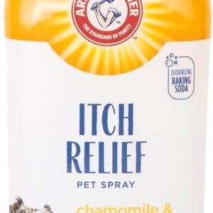 Arm & Hammer for Pets Itch Relief Spray for Dogs, Soothing Dog Skin Spray to Help Calm Itchy and Irritated Skin and Hot Spots Between Baths, Chamomile & Peppermint Scent, 8 Fl Oz