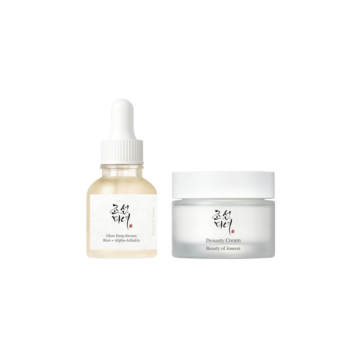 Beauty of Joseon Rice Duo Glow Deep Serum (30ml, 1 fl.oz) + Dynasty Cream (50ml, 1.69 fl.oz.) Korean Skin Care