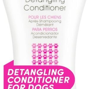 BioSilk for Dogs Silk Therapy Dog Detangling Conditioner, Dog Coat Conditioner to Help Smooth Knots and Tangles and Support Soft Manageable Coats during Routine Grooming, 12 Fl Oz