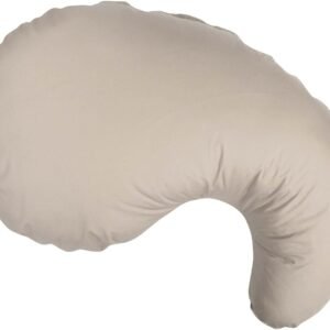 Boppy Cuddle Pillow with 100% Organic Cotton Removable Cover, Hypoallergenic Fiber Fill, Contoured for Support for Side Sleeping, Relieve Shoulder Pressure, Align HIPS for Lower Back Pain, Biscuit