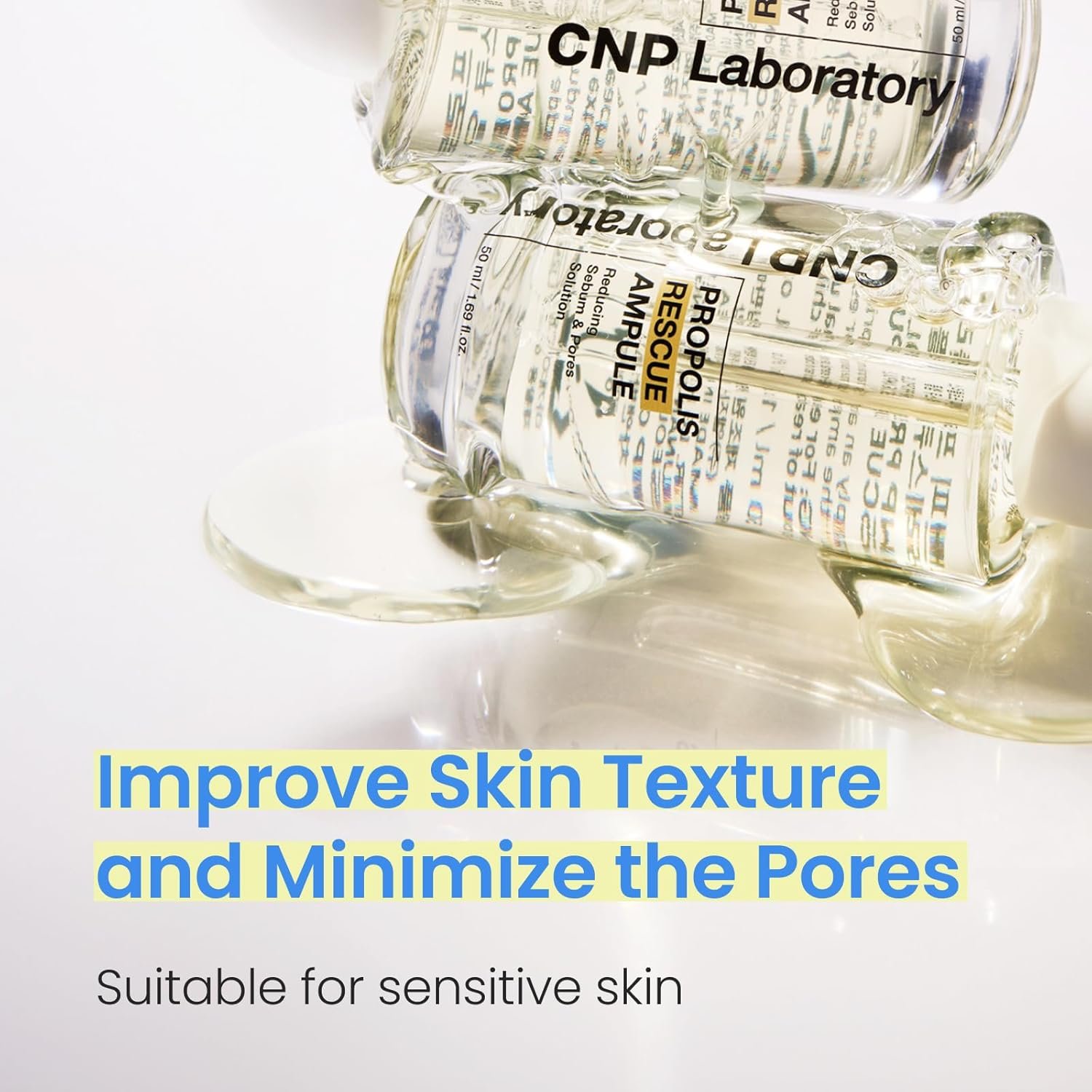 CNP Rescue+Propolis Serum - Redness Relief Serum with Niacinamide & IP-BHA, Soothing, Hydrating, Minimizing Pores, for Oily & Sensitive Skin, Lightweight Essence for Glass Skin, Korean Skin Care - Image 2