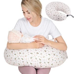 Chilling Home Nursing Pillow for Breastfeeding,Multifunctional Adjustable Breast Feeding Pillow,Bottle Feeding More Support for Mom, Breastfeeding Essentials for Newborn,Removable Cover
