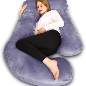 Chilling Home Pregnancy Pillow, U Shaped Full Body Maternity Pillow 58 inch, Pregnant Women Must Haves Pregnancy Pillows for Sleeping with Removable Cover