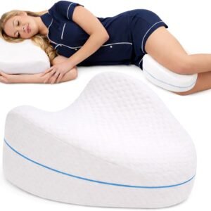 Contour Legacy Leg & Knee Foam Support Pillow for Side Sleepers Soothing Relief for Back, Hips, Knees, Joints, Nerves & Muscles
