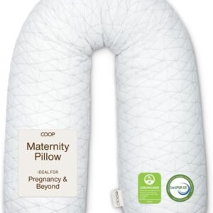 Coop Home Goods Original Adjustable Maternity Pillow, with Memory Foam and Washable Cover, Body Pillow for Pregnancy, Side Sleeper and Full Body Support During Pregnancy