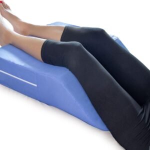 DMI Wedge Pillow, Leg Pillow, Bolster Pillow, FSA Eligible Incline Pillow for Leg Elevation, Snoring, Circulation, Pregnancy, Sciatica, Leg Rest or Foot Elevation, Blue, 24 x 20 x 6