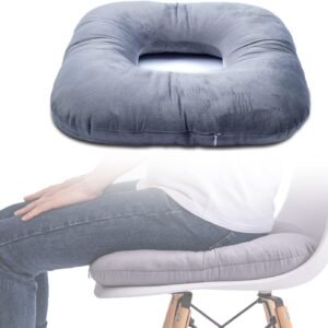 Donut Pillow for Tailbone Pain Relief, Wheelchair Cushion for Hemorrhoids and Bed Sores, Pregnancy, Donut Pillow Suitable for Office, Long Travel, Car and Home Sofa