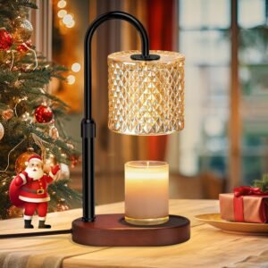 Electric Candle Lamp Warmer with Timer Dimmer Adjustable Height,Gifts for Women and Men,Vintage Home Decor