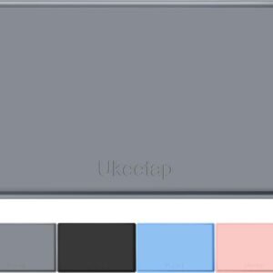 Extra Thick Silicone Mat Waterproof with Raised Edge 34" x 22", Under Sink Mat for Kitchen & Bathroom, Kitchen Cabinet Liner, Multi-Purpose for Storage & Protection, Gray