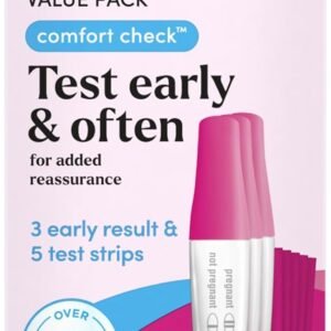 FIRST RESPONSE Comfort Check Pregnancy Test, 8 Count, Pink & White