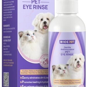 HICC PET Dog Eye Drops 5.1 fl oz Eye Drops for Dogs and Cats Vet-Recommended Dog Eye Infection Treatment to Soothe Infection Allergy, Relieve Dry Eyes Pink Eyes, Pet Tear Stain Cleaner