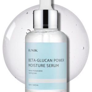 IUNIK Beta-Glucan Power Deep Moisture Vegan Serum Intense Hydration Mushroom Yeast Extracts Naturally-derived - Dry Mature Sagging Sensitive Skin Cell Regenerating Lifting Korean Skincare