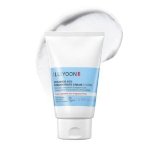 Illiyoon Ceramide Ato Concentrate Cream | Moisturizer for Dry & Sensitive Skin, 100hr Lasting Hydration, For Face & Body, Gentle for Infants, Moisture Barrier Repair, Vegan Certified, 6.76 fl.oz.